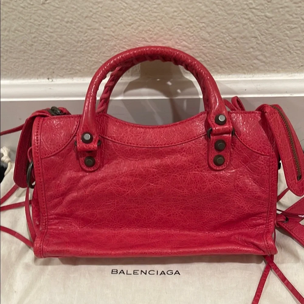 BALENCIAGA Le City Mini leather top-handle bag